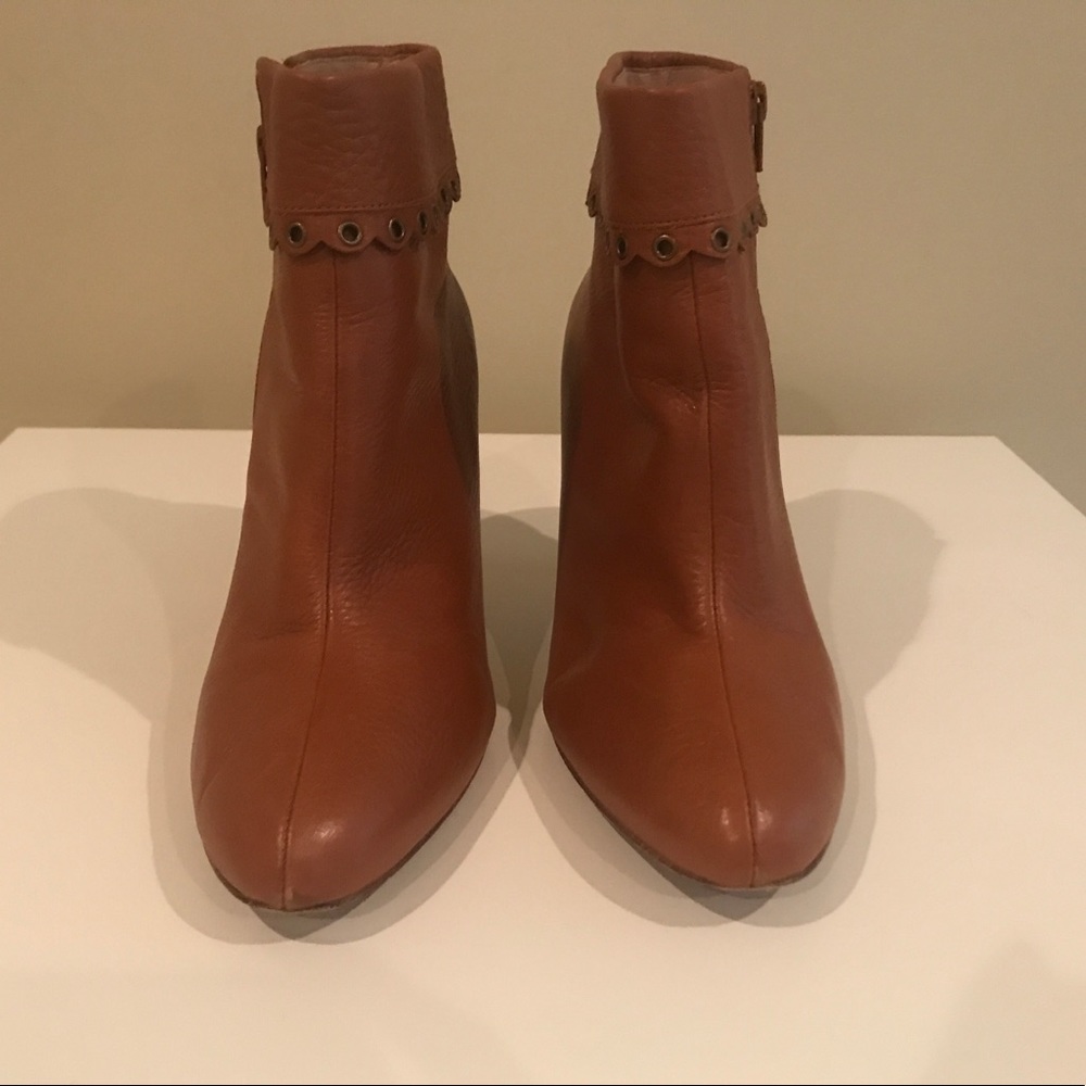 Michael Kors Cognac Leather Boots